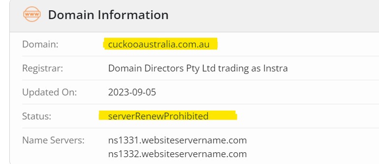 Suspicious Domain Details