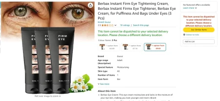 Berbax Instant Firm Eye Review