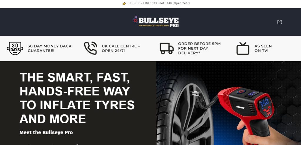 Bullseye Pro Rechargeable Tire Inflator Review: Is getbullseyepro.co.uk Legit?