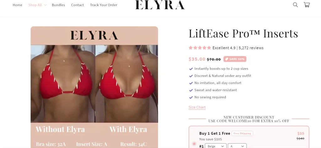 Elyra Bra Inserts