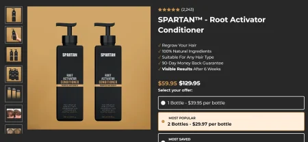 Spartan Hair Shampoo Review