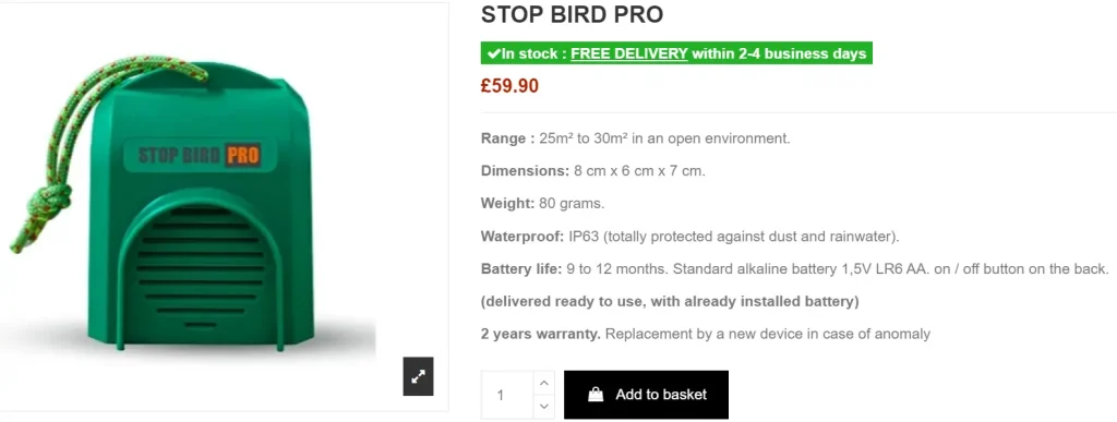 Stop Bird Pro