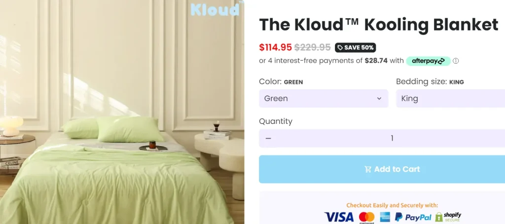 Kloud Kooling Blanket