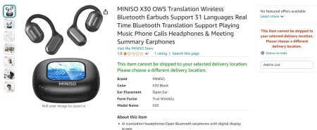 Miniso X30 OWS Translation Earbuds Archives - LegitRant