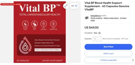 VitalBP Blood Support Supplement Review