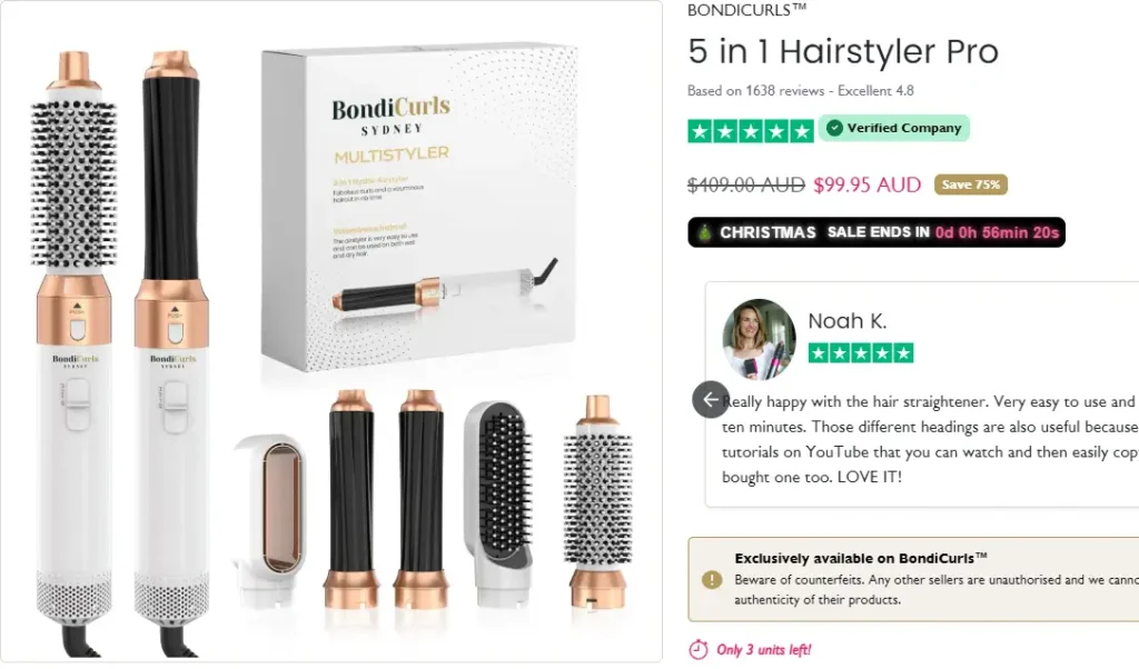 Bondicurls 5 in 1 Hairstyler