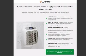 LuxiHeat Portable Heater Review