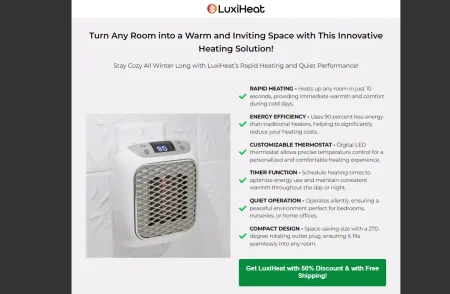 LuxiHeat Portable Heater Review