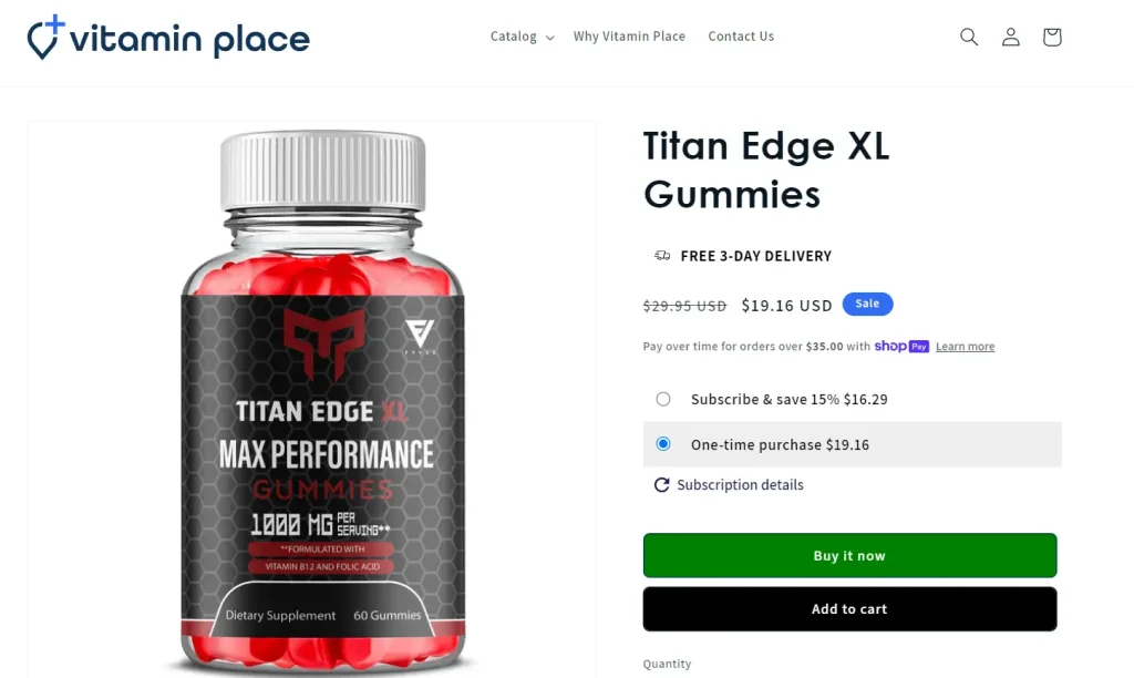 Titan Edge XL Gummies