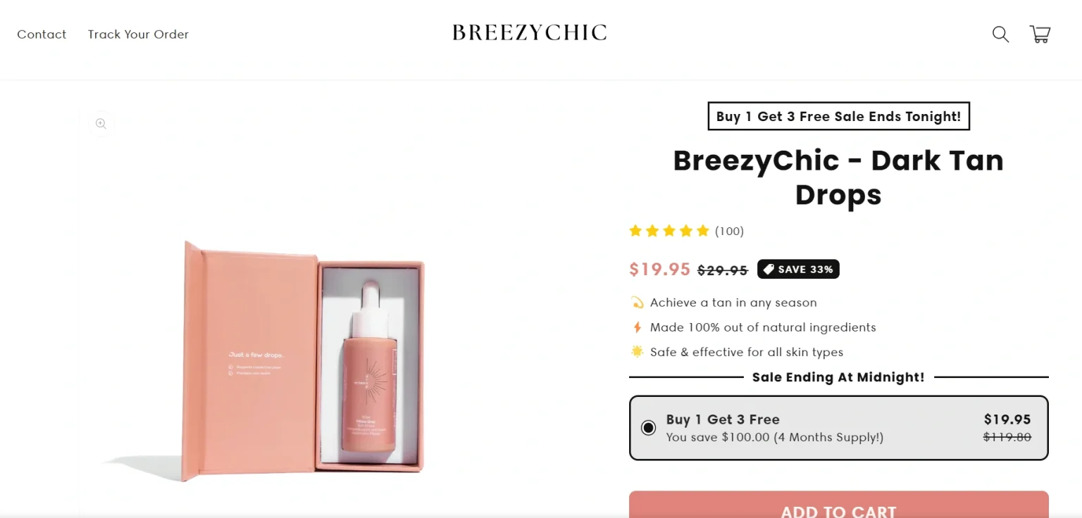 Breezy Chic Tan Drops Review