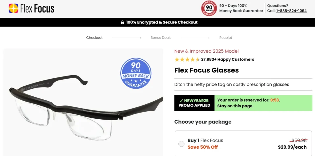 Flex Focus Adjustable Eyeglasses