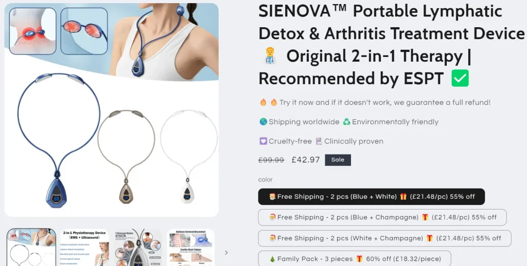 Sienova Portable Lymphatic Device