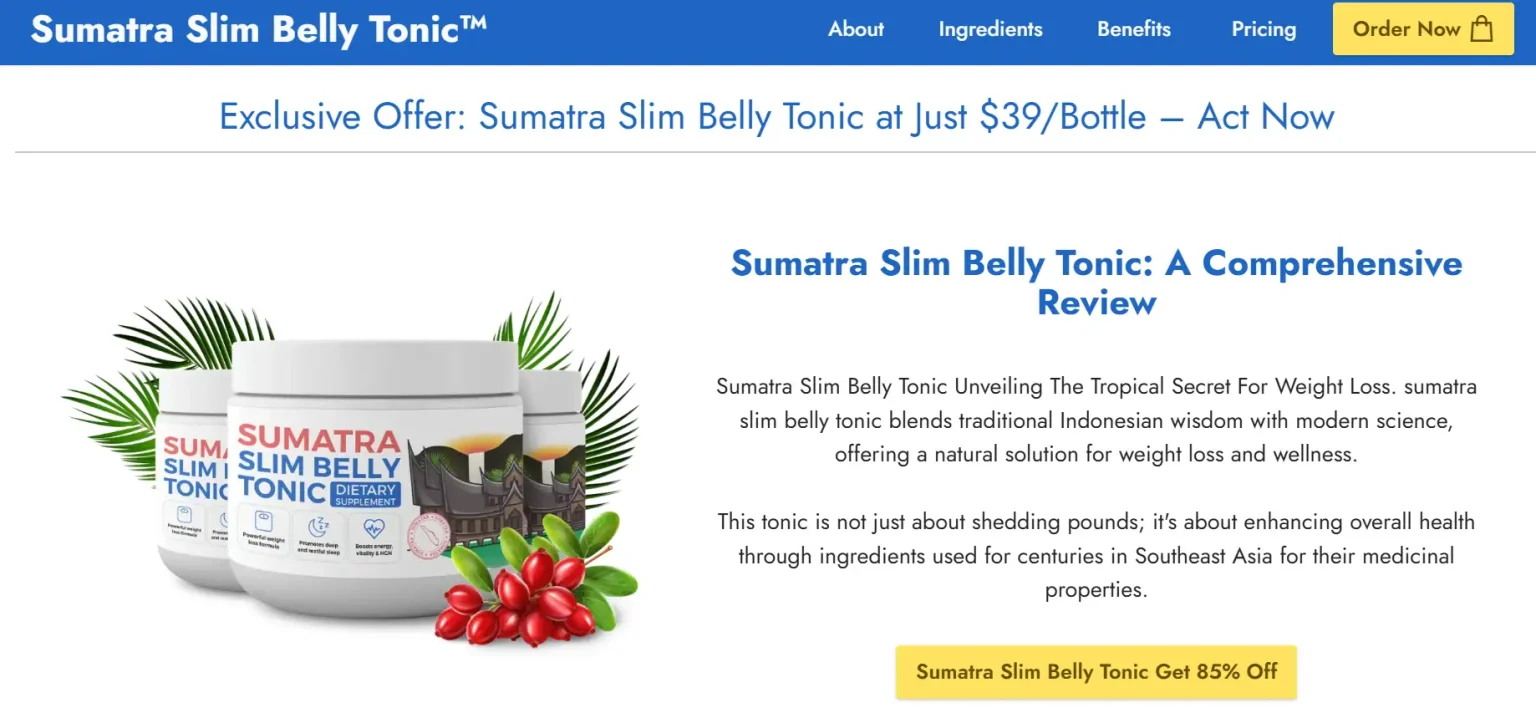 Sumatra Slim Belly Tonic Review